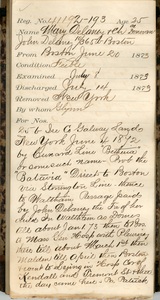 Tewksbury Almshouse Intake Record: Delaney, John