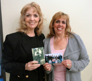 Helen Batiste and Tracy Ramondi at the Milton Mass. Memories Road Show