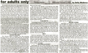 Newspaper article about the Church-Hiller's scholarship breakfast