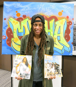 Nikia Manifold at the "Show 'Em Whatcha Got" Mass. Memories Road Show: The Hip-Hop Edition