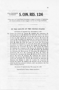 S. CON. RES. 126:Calling upon the United States Government to support the people of Afghanistan with material assistance in their struggle to be free from foreign domination