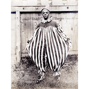 Charles H. Bruce in clown costume