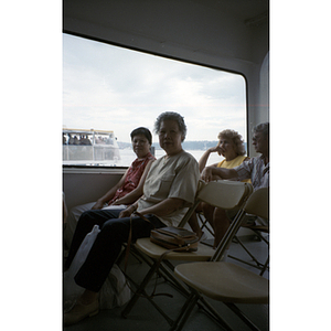Chinese Progressive Association members on a ferry during a trip to Vancouver