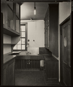 Interior view of John Olmsted House, kitchen, 99 Warren Street, Brookline, Mass., February, 1997