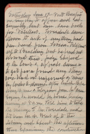 Thomas Lincoln Casey Notebook, May 1893-August 1893, 45, Saturday June 17