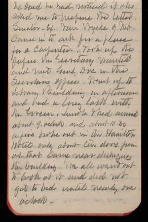 Thomas Lincoln Casey Notebook, November 1893-February 1894, 34, he said he had noticed it also