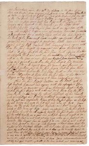 Indenture between Isaac Smith and Scipio Dalton, (a slave) regarding his freedom, 20 June 1779, with addendum, 20-24 December 1779