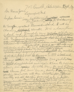 Letter from Benjamin Smith Lyman to Mrs. Thomas Jones