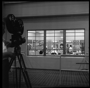 Yankee Atomic: WBZ cameraman filming the plant control room