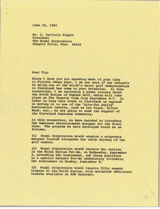Letter from Mark H. McCormack to C. Carlisle Tippit