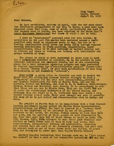 Letter from Charles Butcher to friends