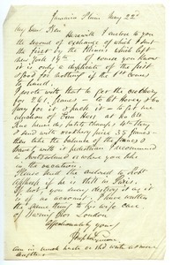 Letter from Joseph Lyman to Benjamin Smith Lyman