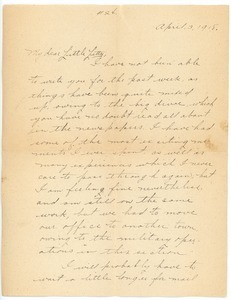 Letter from Frank F. Newth to Letitia Crane