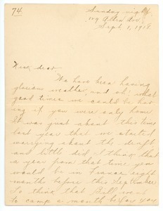 Letter from Letitia Crane to Frank F. Newth