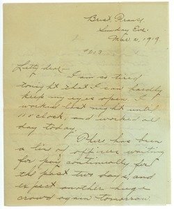 Letter from Frank F. Newth to Letitia Crane