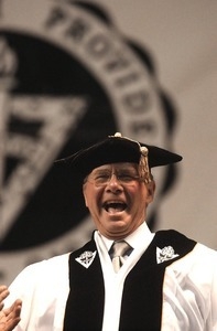 Tom Brokaw speaks at the Providence College commencement