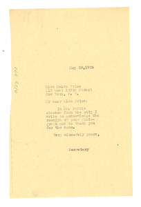 Letter from Crisis to Melva L. Price
