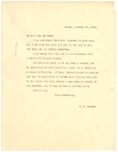 Letter from H. O. Tanner to W. E. B. Du Bois