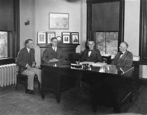 Hugh P. Baker with Edward M. Lewis, Roscoe W. Thatcher and Kenyon L. Butterfield