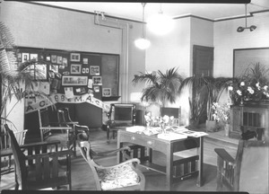 Recreation of a dormitory room, ca.1888, from Massachusetts Agricultural College. 29