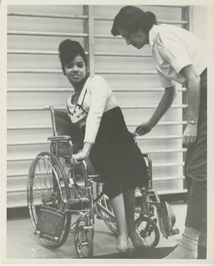 Woman in physical therapy