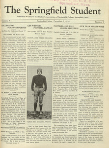 The Springfield Student (vol. 10, no. 9), December 3, 1920