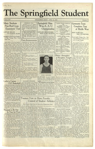 The Springfield Student (vol. 14, no. 22) April 11, 1924