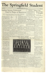 The Springfield Student (vol. 14, no. 27) May 16, 1924