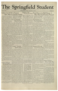 The Springfield Student (vol. 18, no. 14) January 27, 1928