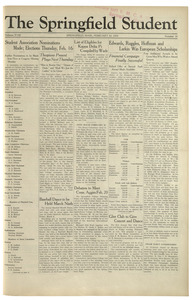 The Springfield Student (vol. 18, no. 16) February 10, 1928