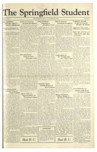 The Springfield Student (vol. 20, no. 4) October 25, 1929