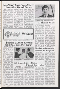 The Springfield Student (vol. 56, no. 17) Feb. 20, 1969