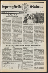 The Springfield Student (vol. 105, no. 6) Oct. 25, 1990