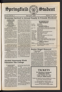 The Springfield Student (vol. 108, no. 5) Oct. 21, 1993