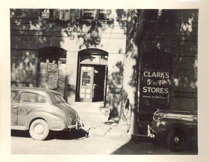 Entrance of Original School Building, ca. 1946