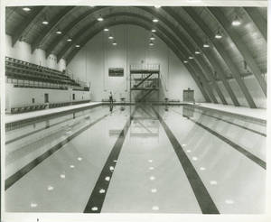 The pool in the Art Linkletter Natatorium in 1975