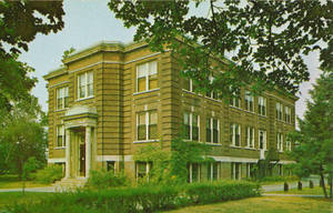 Postcard of the Walter Rupert Weiser Infirmary at Springfield College