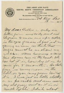 Dr. James Naismith to Helen Naismith (1917)
