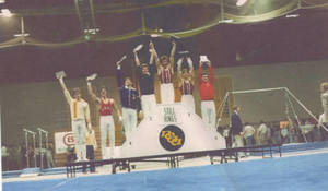 Mike Viola number 1 at NCAA DIV II Championships in Still Rings (1981)