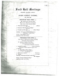 Ford Hall Meetings program, 4/2-4/9/1911