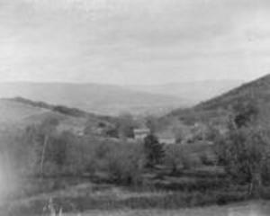 Valley view with George's farm, 1897