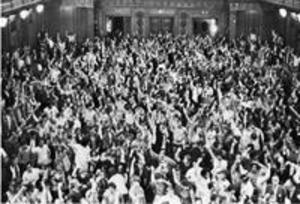 Mass of protesters, 1970