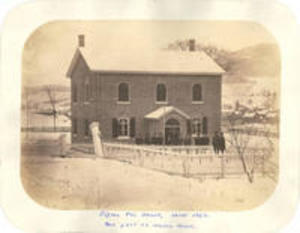 Sigma Phi house, about 1862