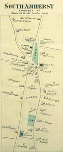 Map of common at South Amherst, 1873