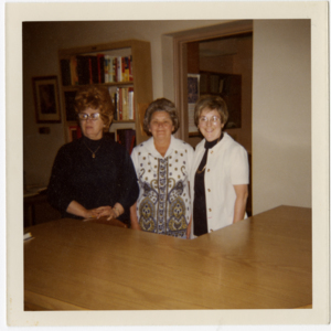 Library Staff: three women