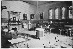 Interior of Morgan Library at Amherst College