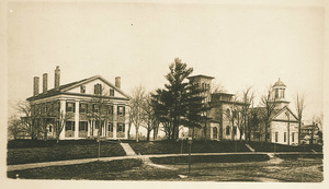 President's House, Morgan Library, and College Hall at Amherst College