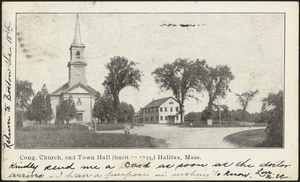 Congregational Church and Town Hall (built in 1733), Halifax, Massachusetts