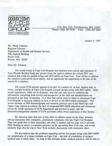 Letter from Dept.Health & Human Services to Cape Cod Hospital