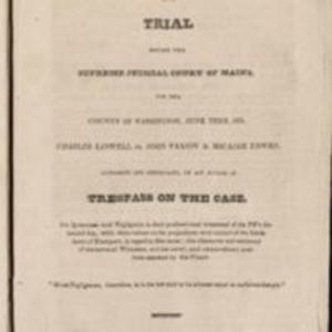 "An authentic report of a trial"